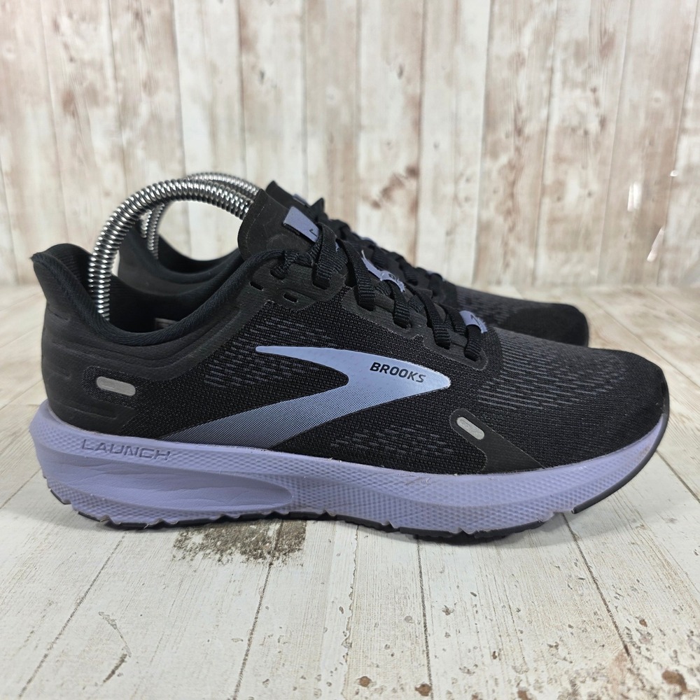 Brooks Launch 9 Womens Running Shoes Black Lavender Purple 1203731B060 Size 7.5